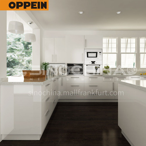  Modern design  UV lacquer with HDF kitchen cabinet-OP14-L01